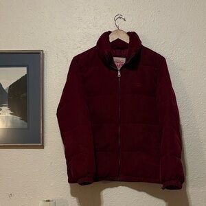 Levi's Deep Red Puffer Jacket